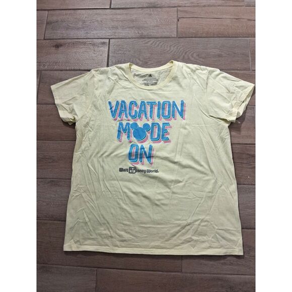 DISNEY T-SHIRT YELLOW SHORT SLEEVE COTTON SIZE 2X - Picture 9 of 9